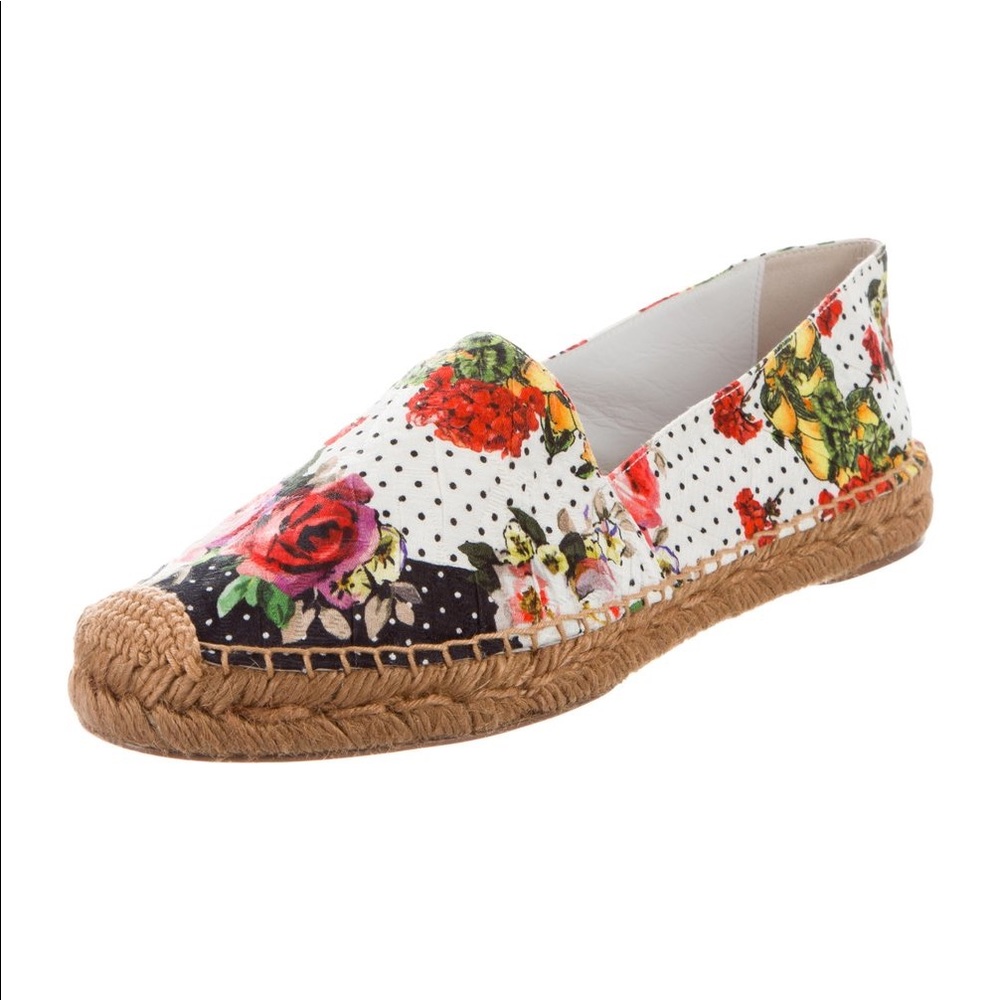 💯 Dolce & Gabbana floral espadrilles - EUC - Picture 1 of 5